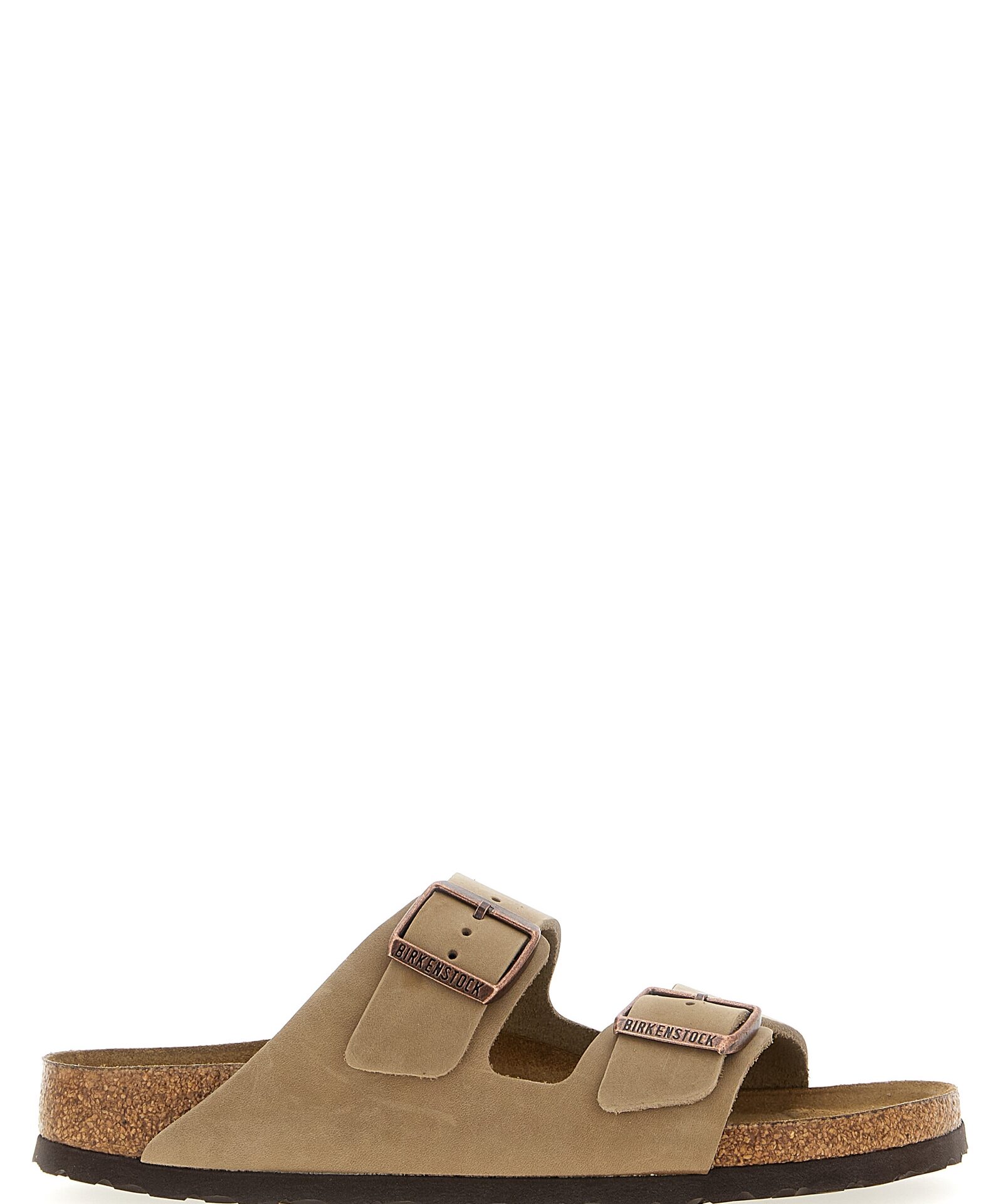Birkenstock Brown Leather Slides