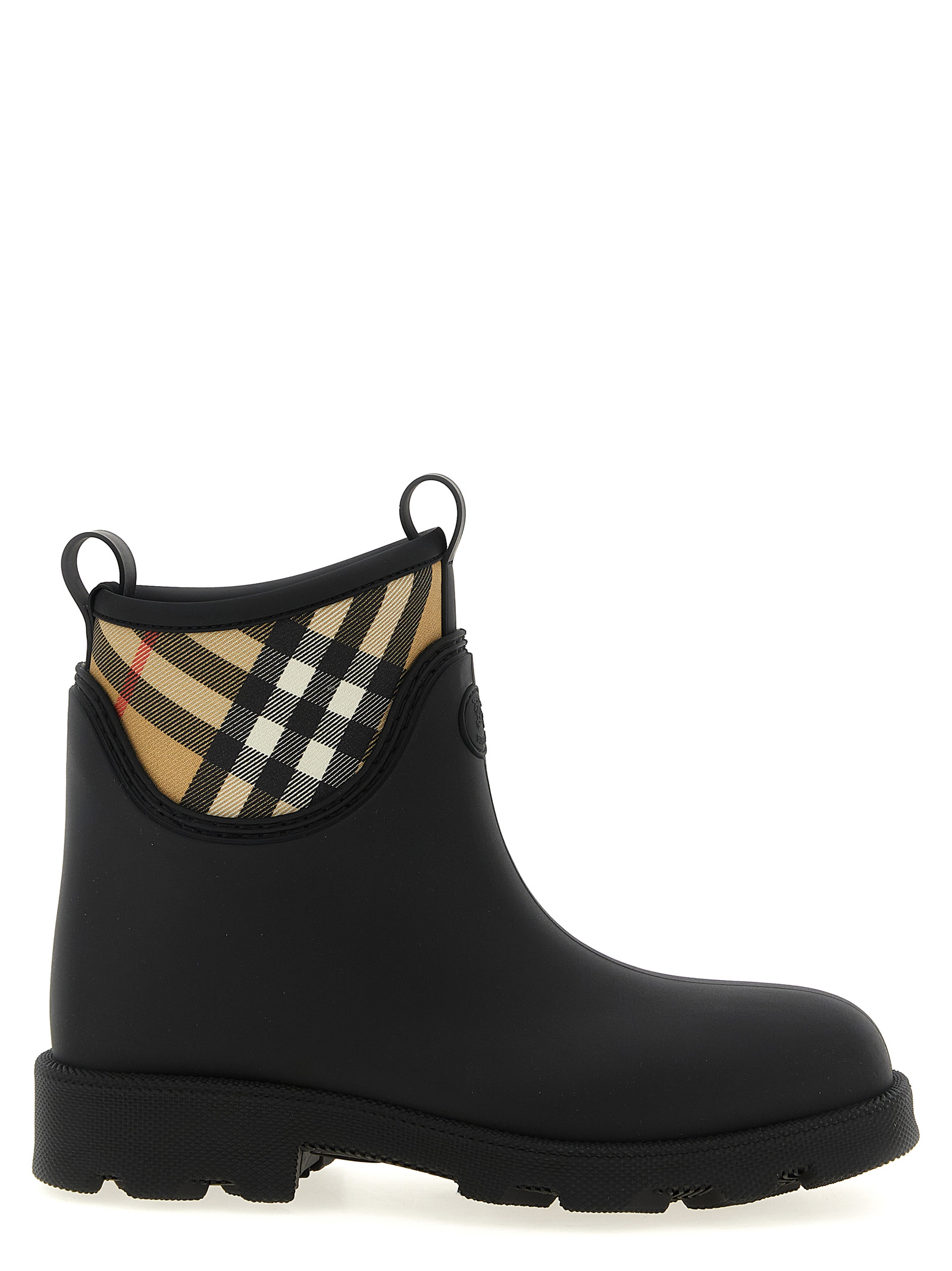 Burberry Black Rubber Ankle Boots Burberry Black Rubber Ankle Boots