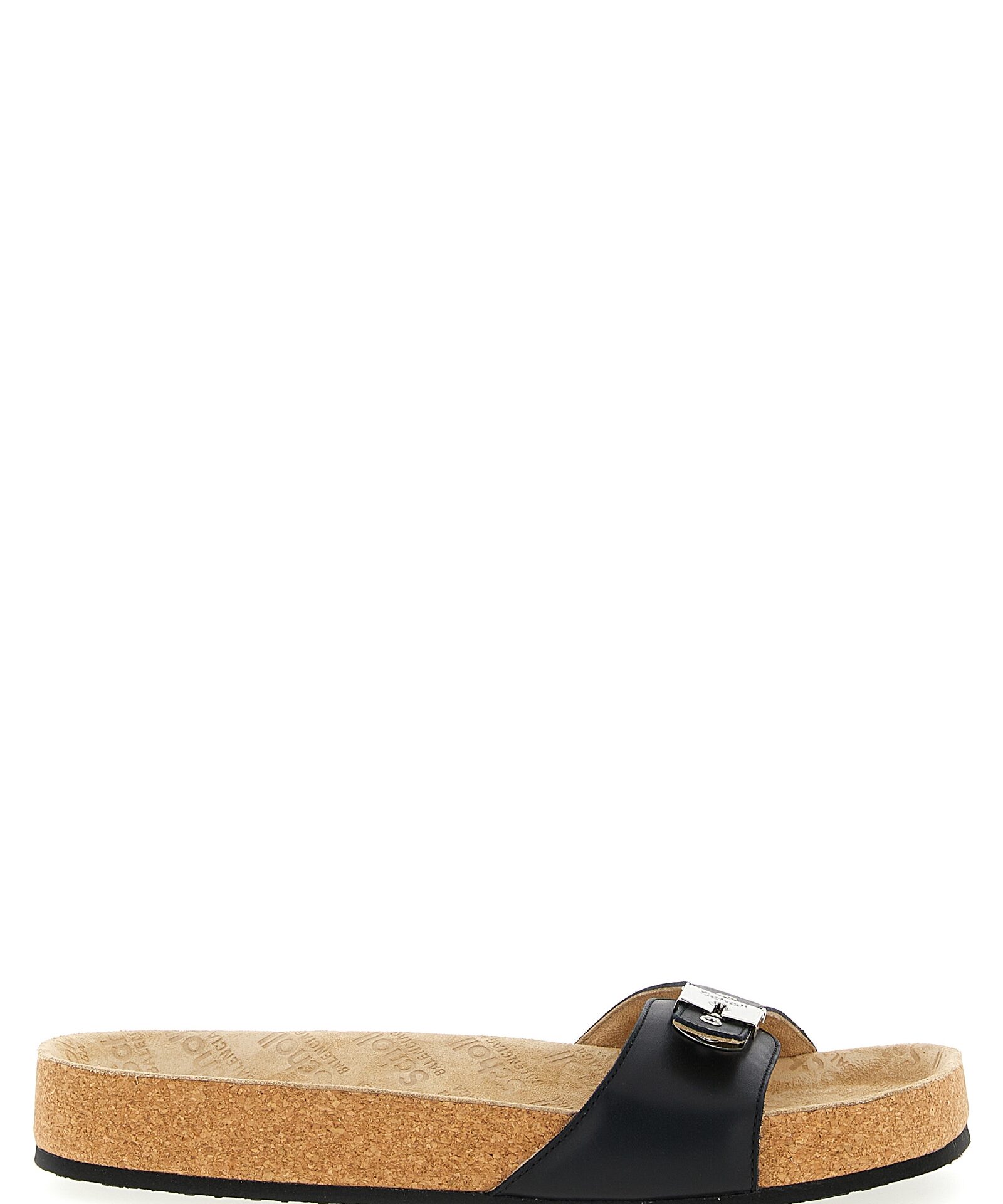 Balenciaga Black Calfskin Slides