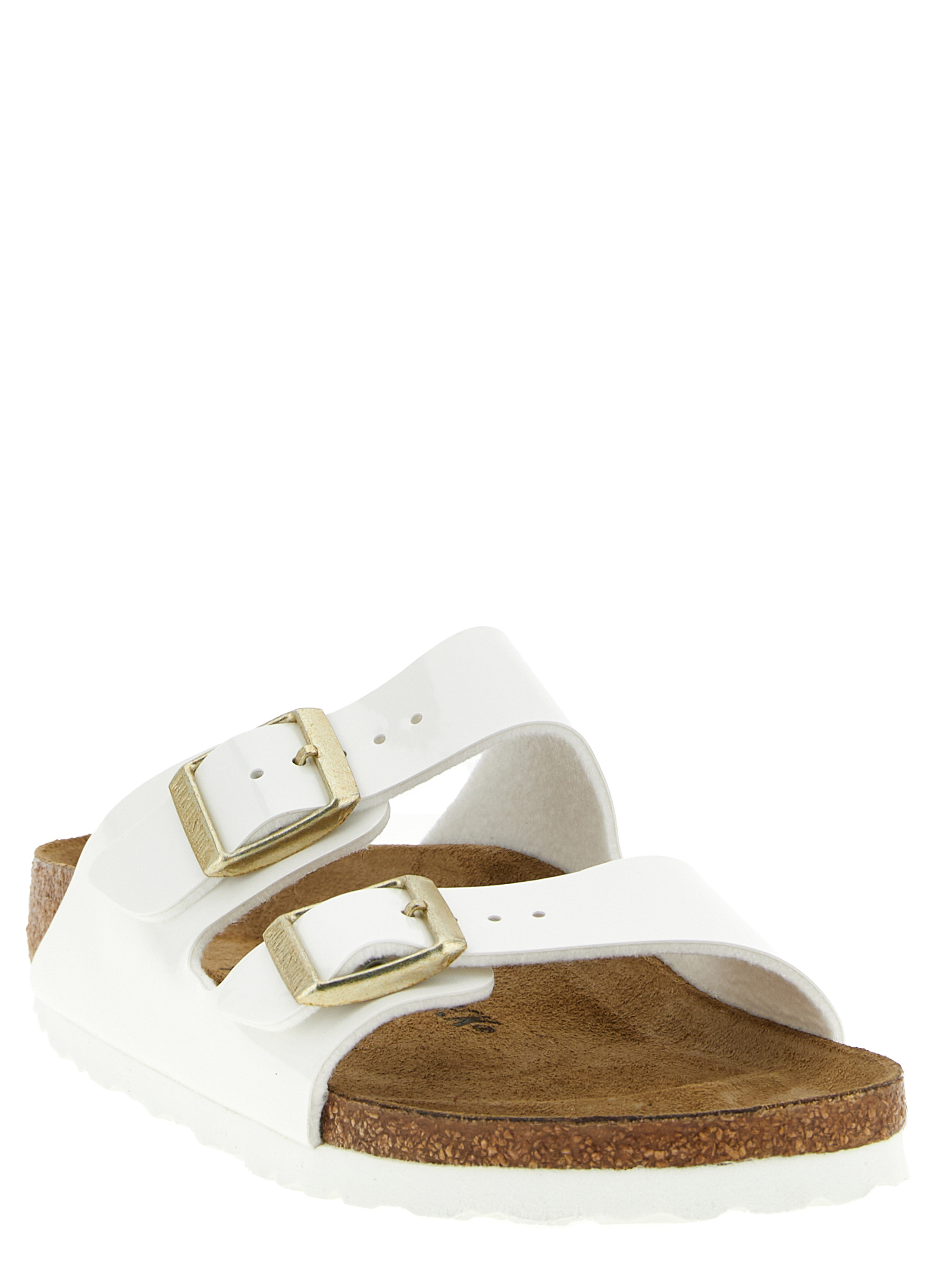 Birkenstock White Artificial Leather Slides Birkenstock White Artificial Leather Slides - Image 2