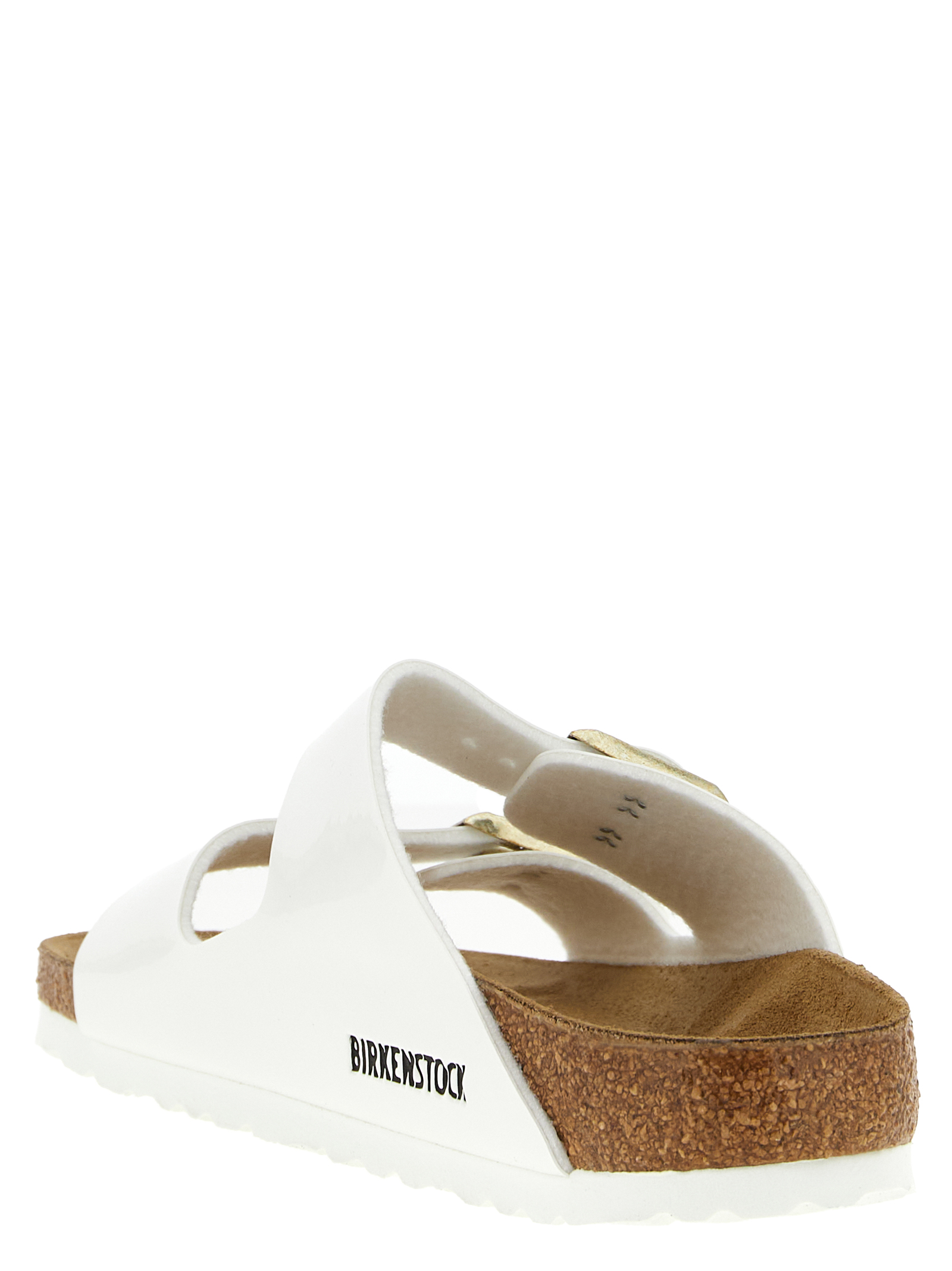 Birkenstock White Artificial Leather Slides Birkenstock White Artificial Leather Slides - Image 3
