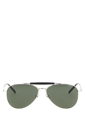 Saint Laurent Silver Acetate Sunglasses