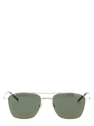 Saint Laurent Silver Acetate Sunglasses