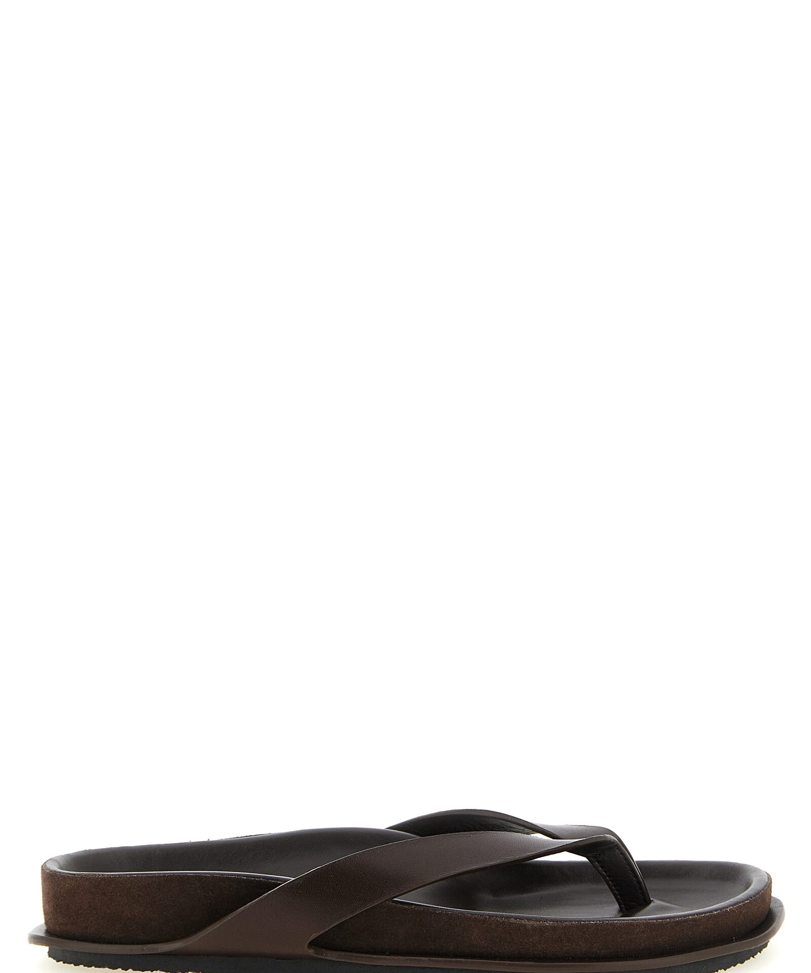 Jacquemus Brown Cowhide Slides