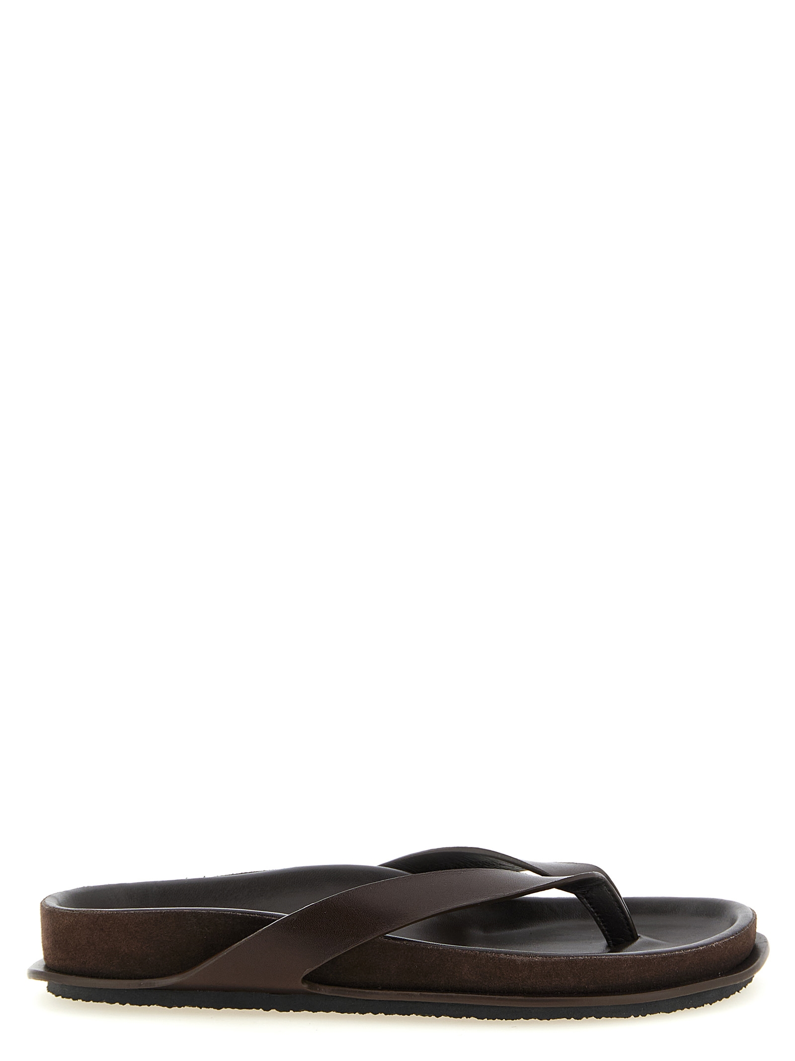 Jacquemus Brown Cowhide Slides Jacquemus Brown Cowhide Slides