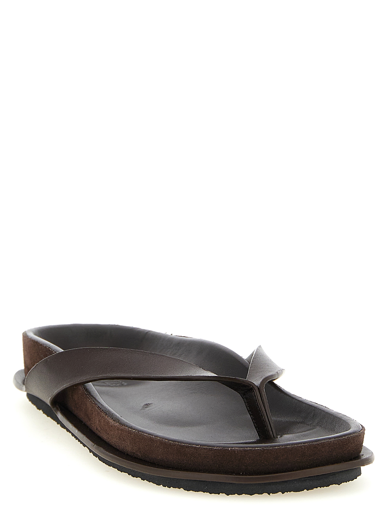 Jacquemus Brown Cowhide Slides Jacquemus Brown Cowhide Slides - Image 2