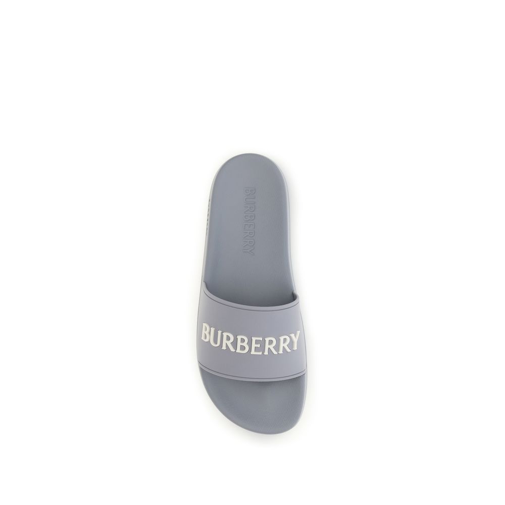 Burberry pilkos guminės įspiriamos šlepetės Burberry pilkos guminės įspiriamos šlepetės - Image 4