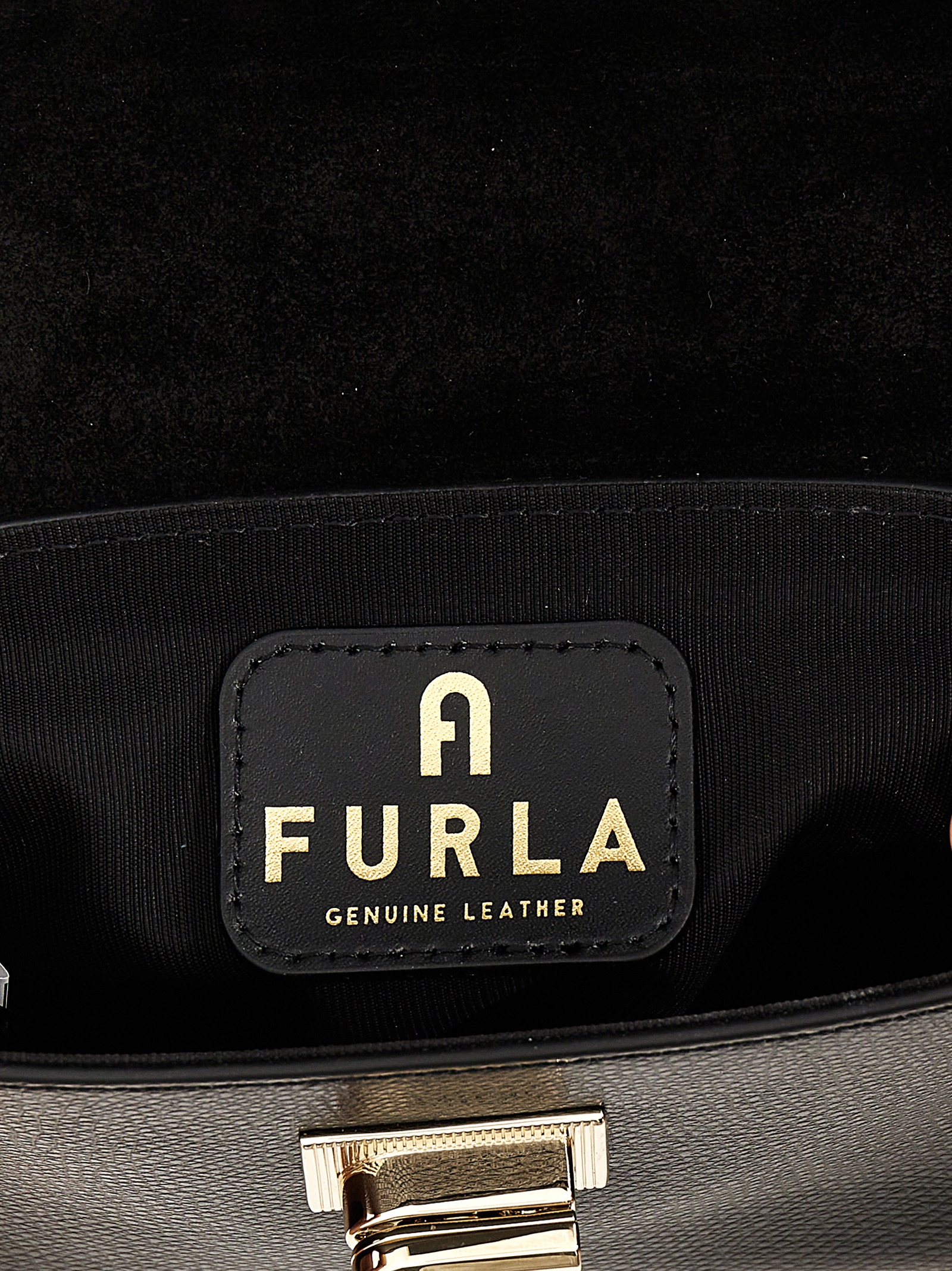 Furla Black Leather Crossbody Bag Furla Black Leather Crossbody Bag - Image 4