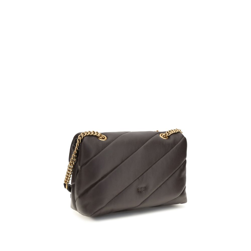 PINKO Brown Calf Leather Bos Taurus Shoulder Bag PINKO Brown Calf Leather Bos Taurus Shoulder Bag - Image 3