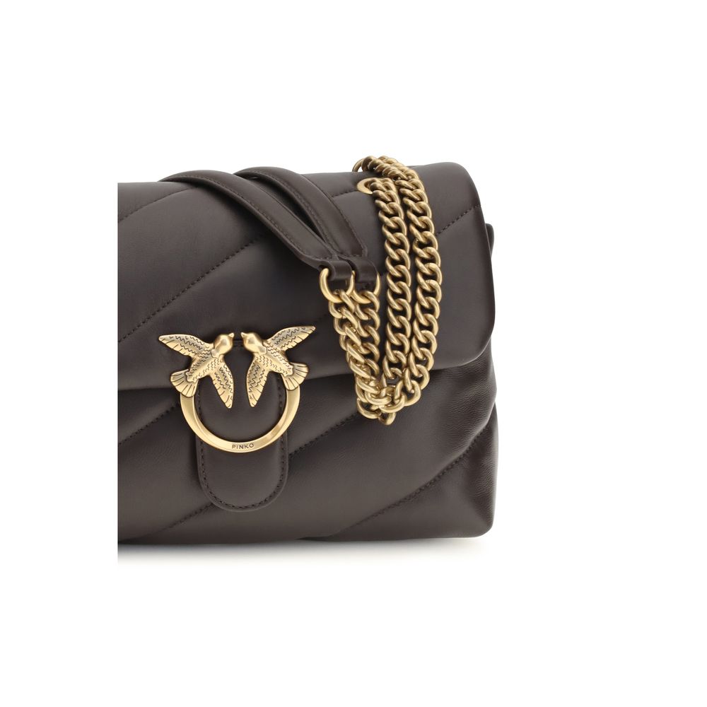 PINKO Brown Calf Leather Bos Taurus Shoulder Bag PINKO Brown Calf Leather Bos Taurus Shoulder Bag - Image 4