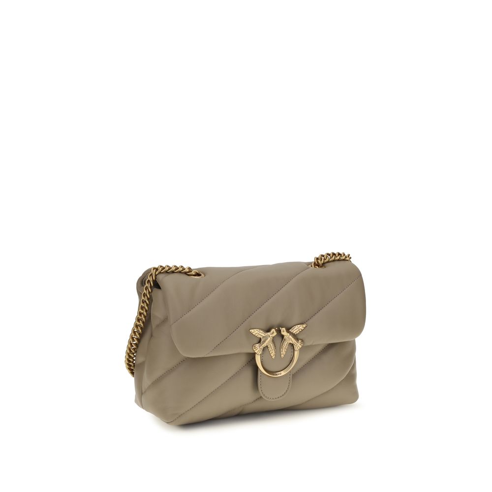 PINKO Gray Calf Leather Bos Taurus Shoulder Bag PINKO Gray Calf Leather Bos Taurus Shoulder Bag - Image 2