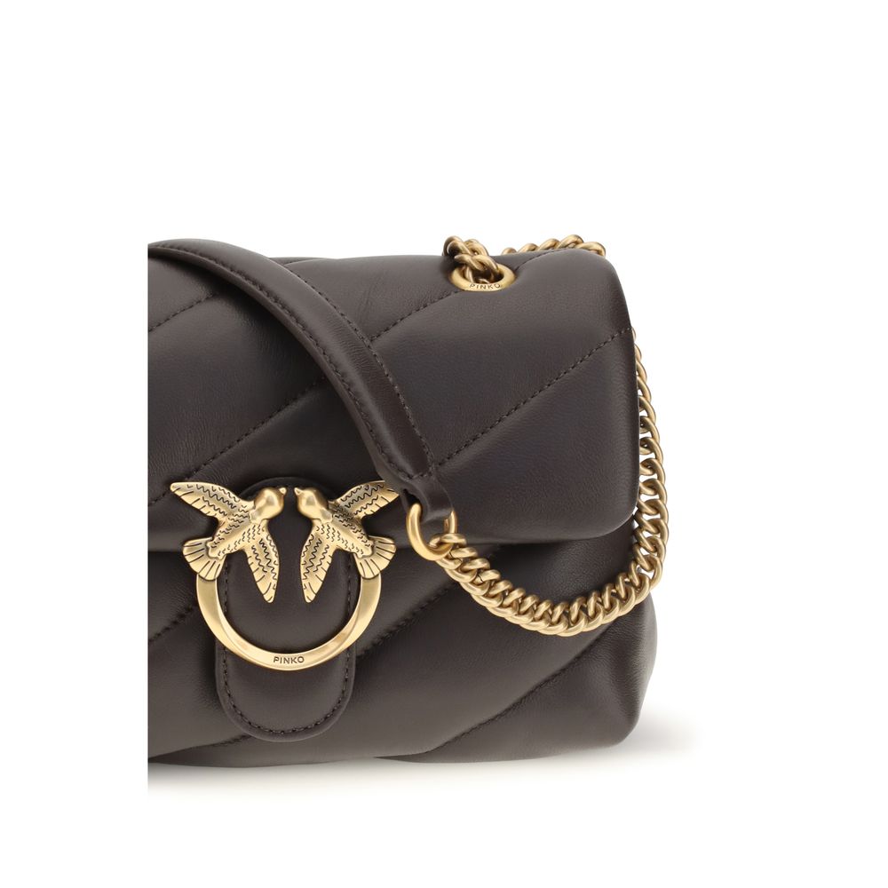 PINKO Brown Calf Leather Bos Taurus Shoulder Bag PINKO Brown Calf Leather Bos Taurus Shoulder Bag - Image 4