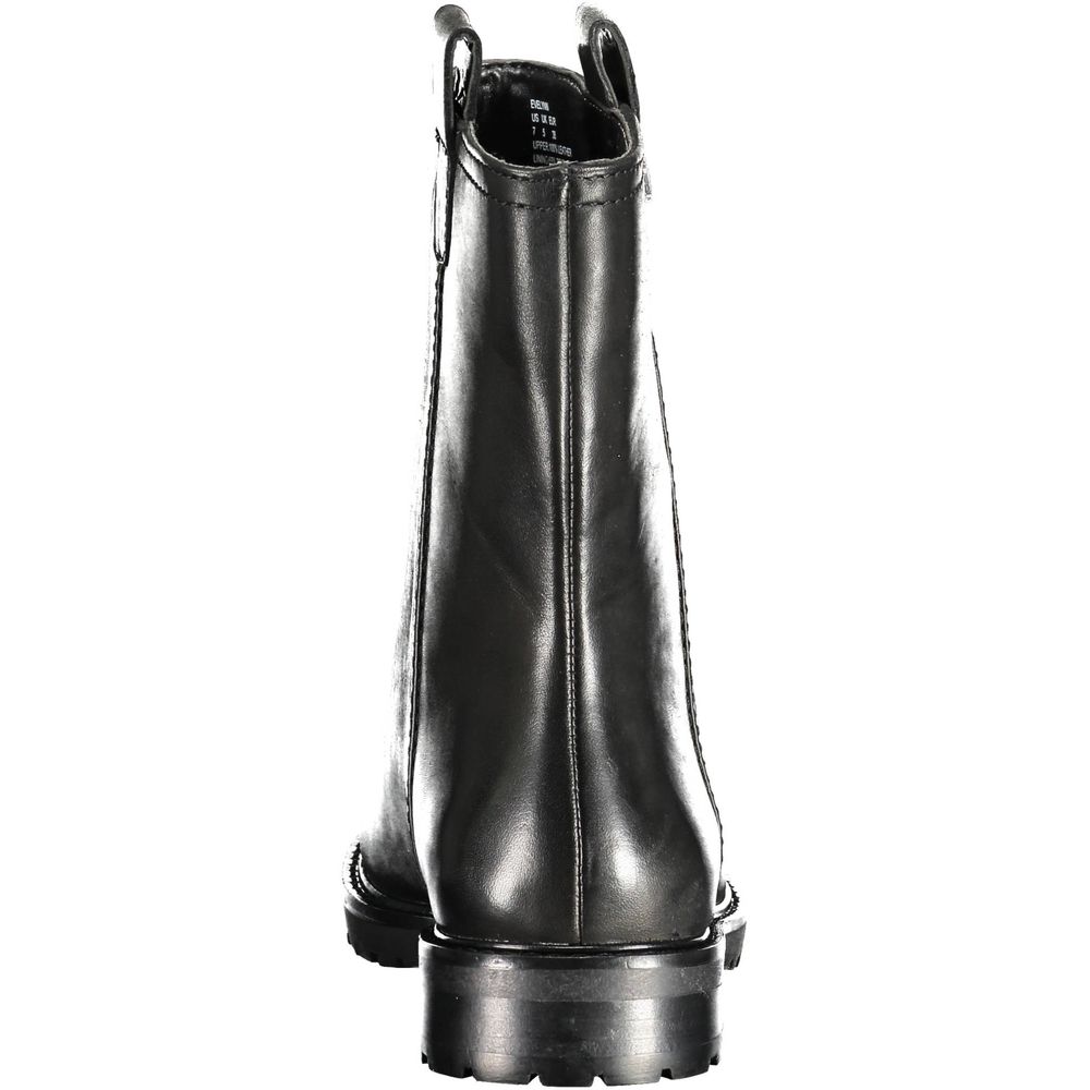 Ralph Lauren Black Leather Women Ankle Boot Ralph Lauren Black Leather Women Ankle Boot - Image 2