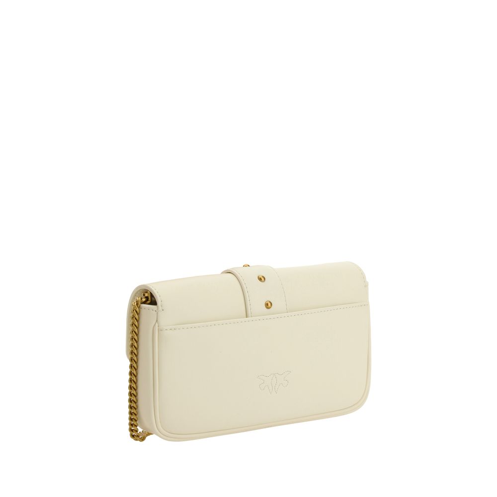 PINKO White Calf Leather Bos Taurus Shoulder Bag PINKO White Calf Leather Bos Taurus Shoulder Bag - Image 3