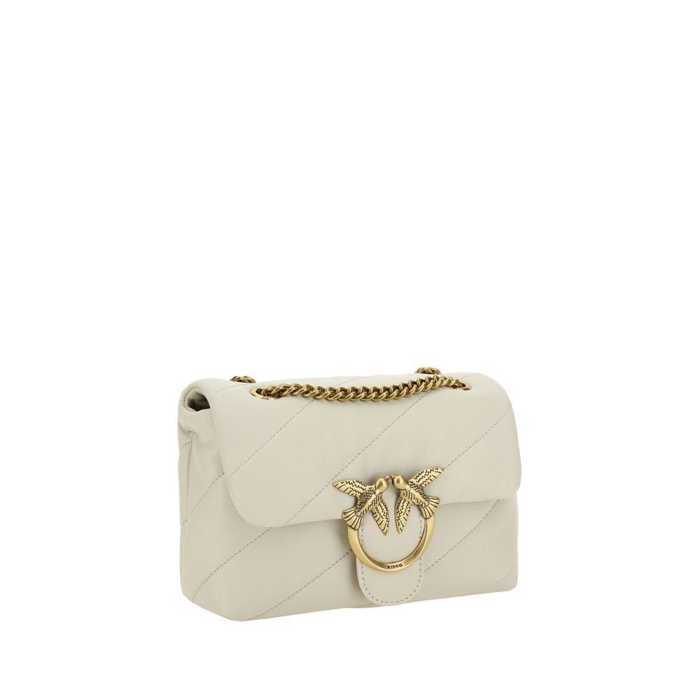 PINKO White Calf Leather Bos Taurus Shoulder Bag PINKO White Calf Leather Bos Taurus Shoulder Bag - Image 2