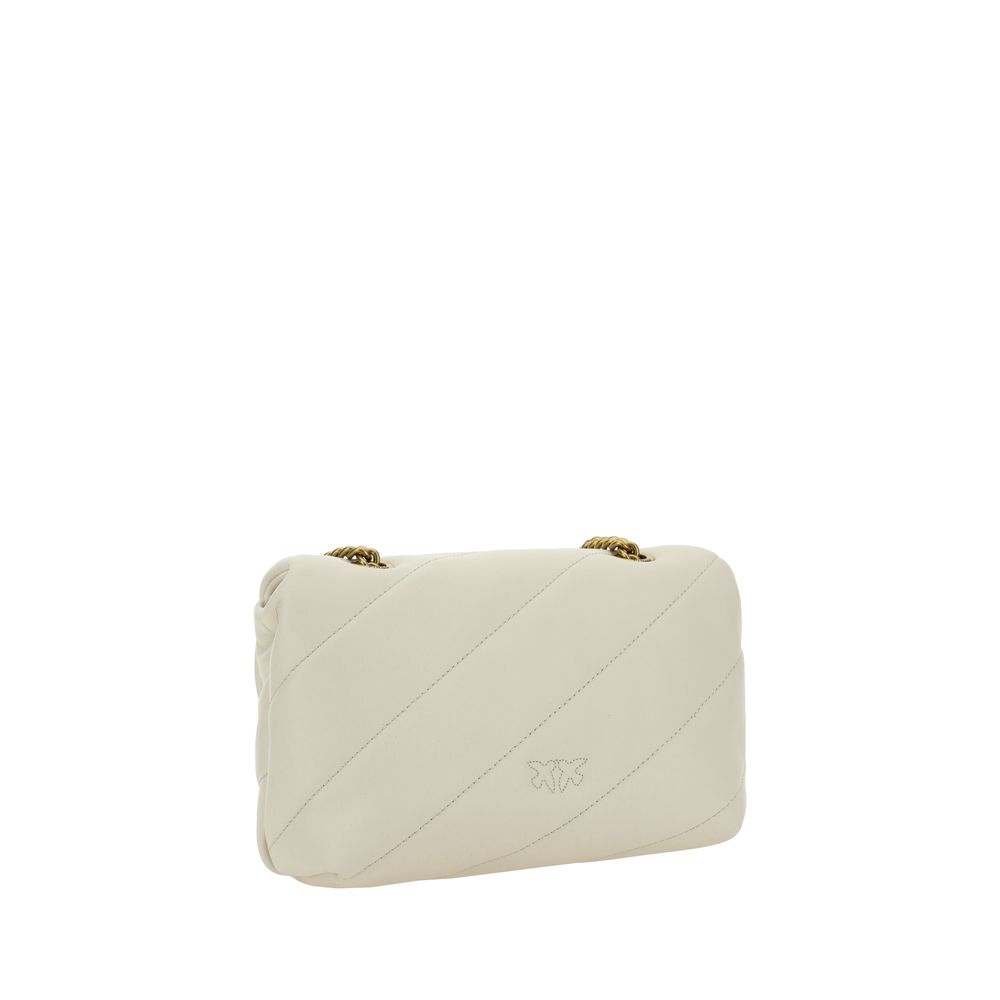 PINKO White Calf Leather Bos Taurus Shoulder Bag PINKO White Calf Leather Bos Taurus Shoulder Bag - Image 3