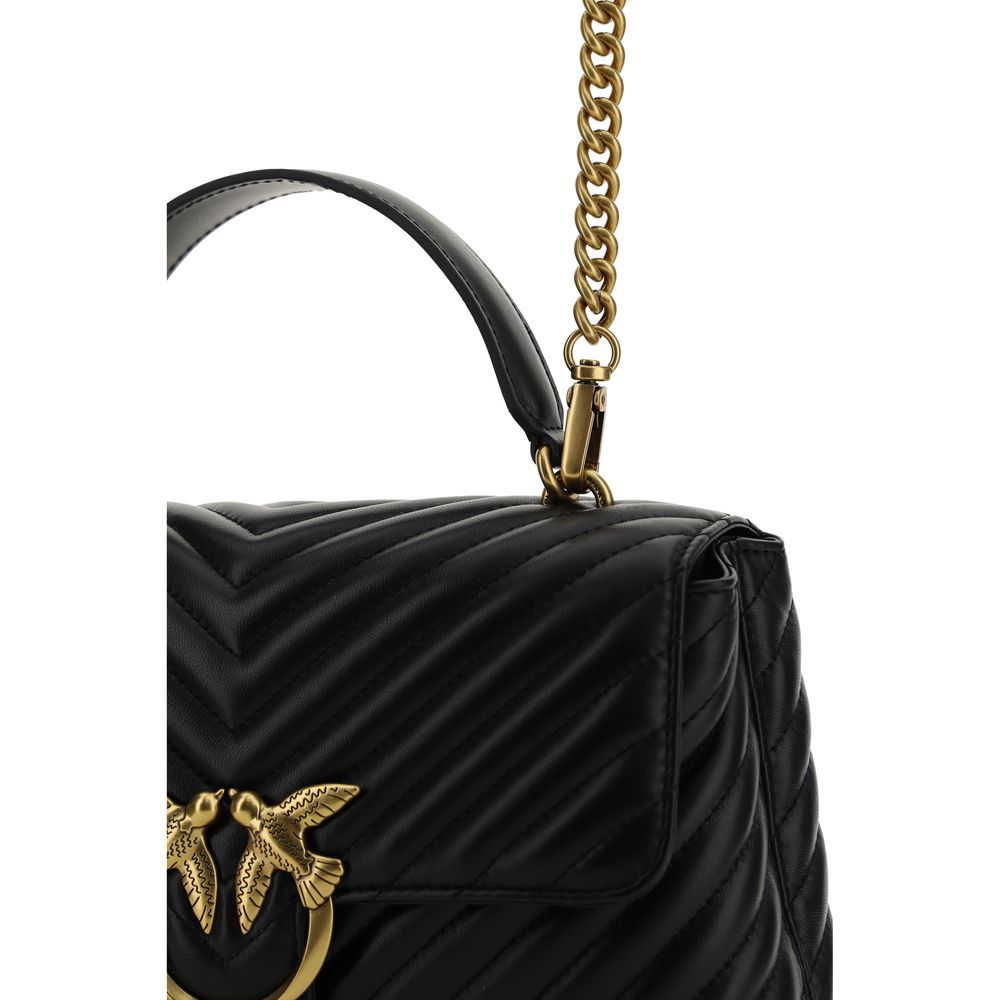 PINKO Black Calf Leather Bos Taurus Handbag PINKO Black Calf Leather Bos Taurus Handbag - Image 4