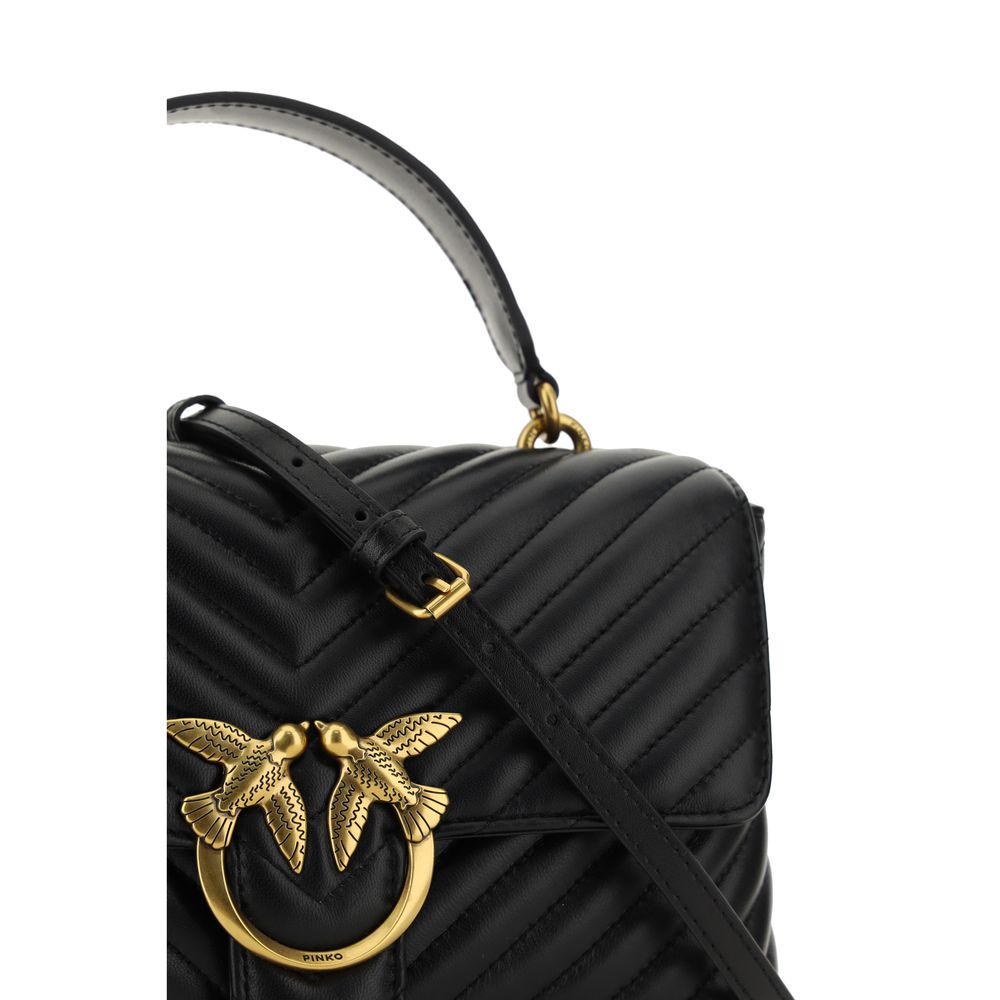 PINKO Black Calf Leather Bos Taurus Handbag PINKO Black Calf Leather Bos Taurus Handbag - Image 5