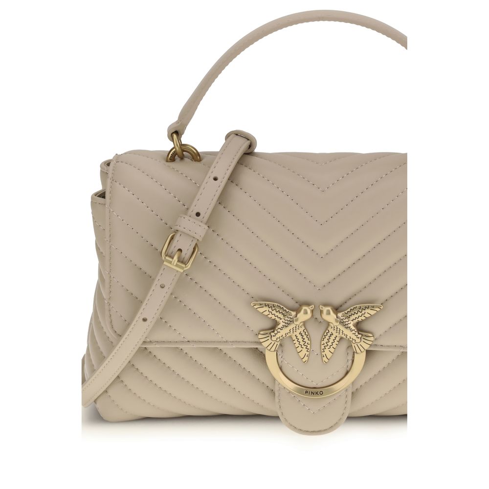 PINKO Beige Calf Leather Bos Taurus Handbag PINKO Beige Calf Leather Bos Taurus Handbag - Image 4