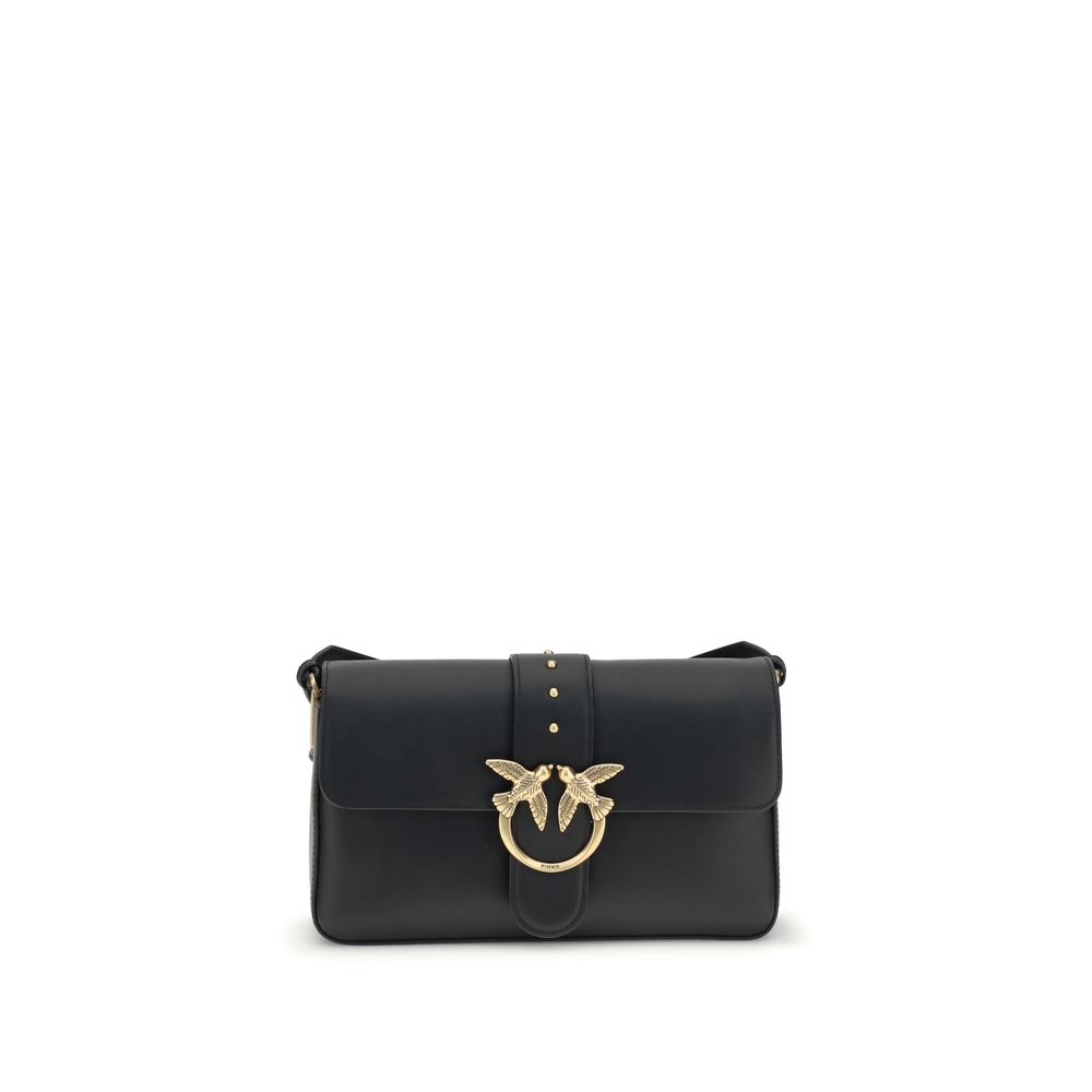 PINKO Black Leather Shoulder Bag PINKO Black Leather Shoulder Bag
