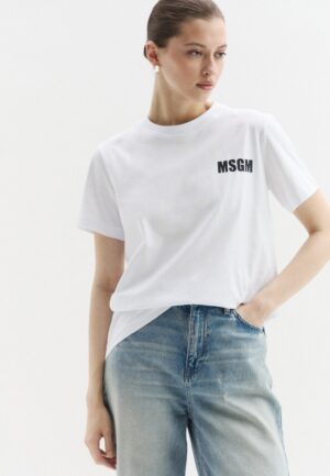 MSGM Moteriški Balti Marškinėliai