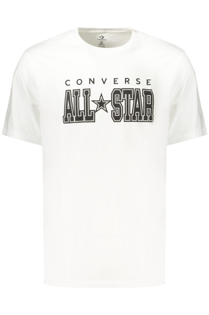 CONVERSE vyriški balti marškinėliai