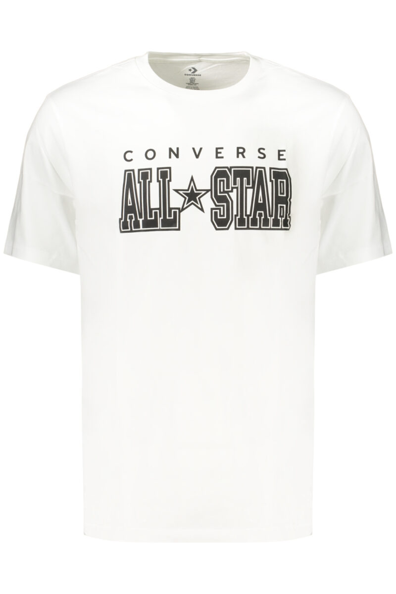 converset-shirtmanichecorteuomobianco_1 CONVERSE vyriški balti marškinėliai