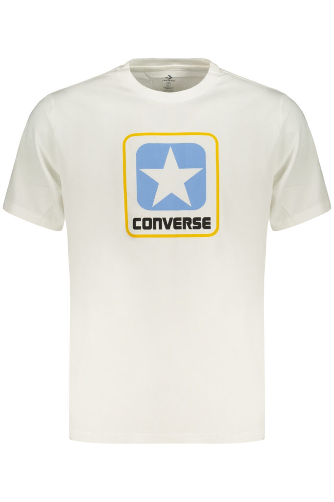 CONVERSE vyriški balti marškinėliai