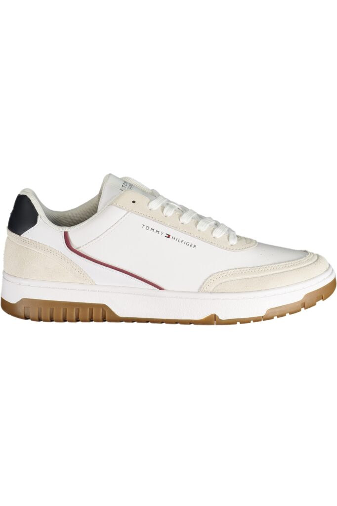 TOMMY HILFIGER vyriški balti sportiniai bateliai