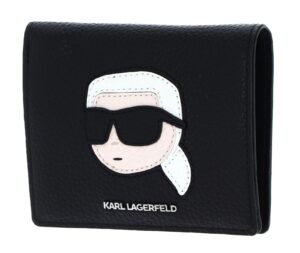 Karl Lagerfeld Juoda Odinė Piniginė K/Ikonik 2.0