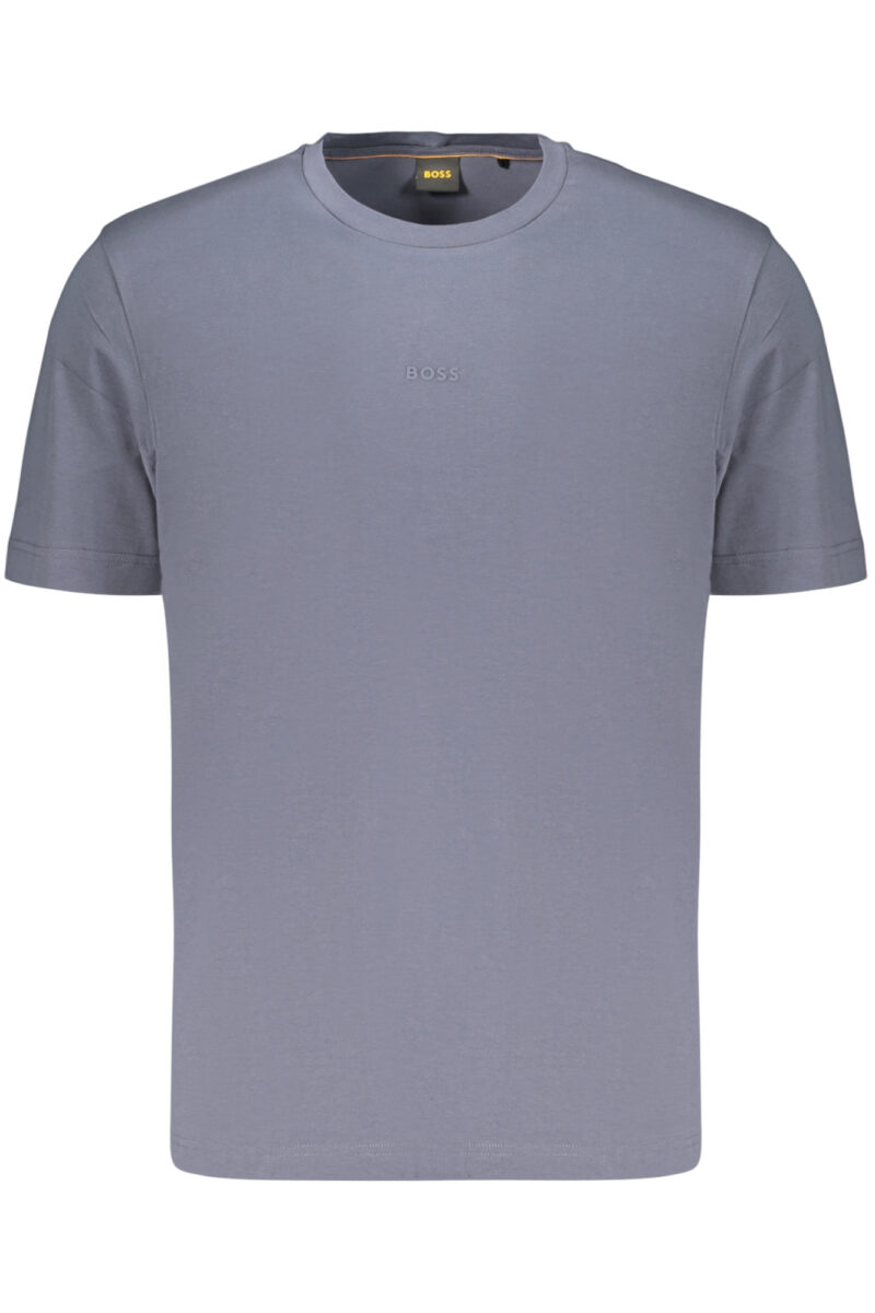 bosst-shirtmanichecorteuomoblu_1 BOSS Vyriški Mėlyni Marškinėliai