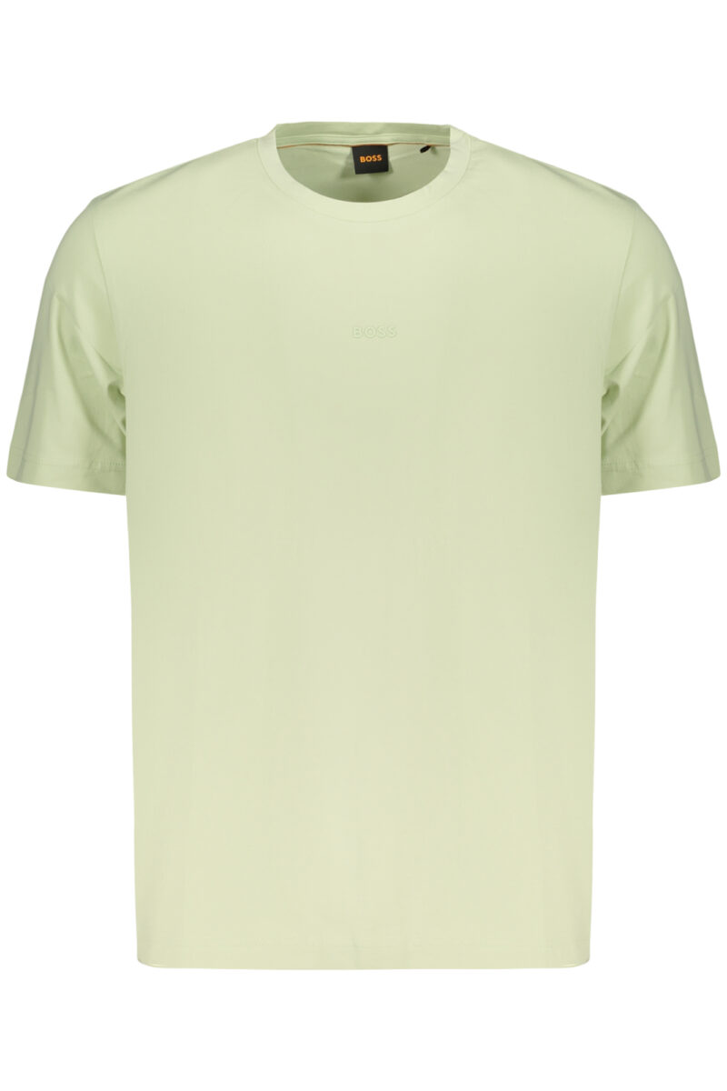 bosst-shirtmanichecorteuomoverde_1 BOSS Vyriški Žali Marškinėliai