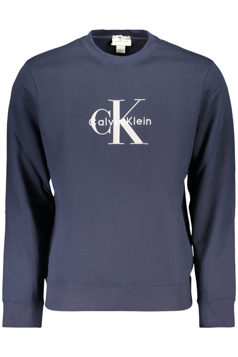 calvinkleinfelpasenzazipuomoblu_1 CALVIN KLEIN Vyriškas Mėlynas Džemperis su gobtuvu