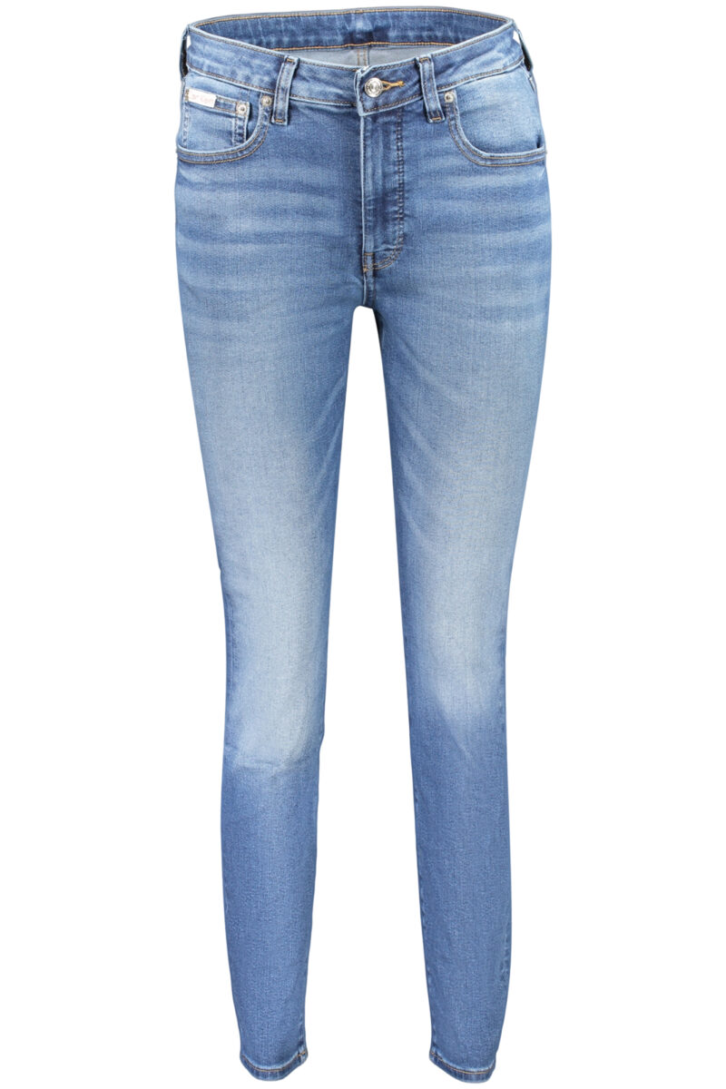 calvinkleinjeansdenimdonnablu_1 CALVIN KLEIN Moteriški Mėlyni Džinsai