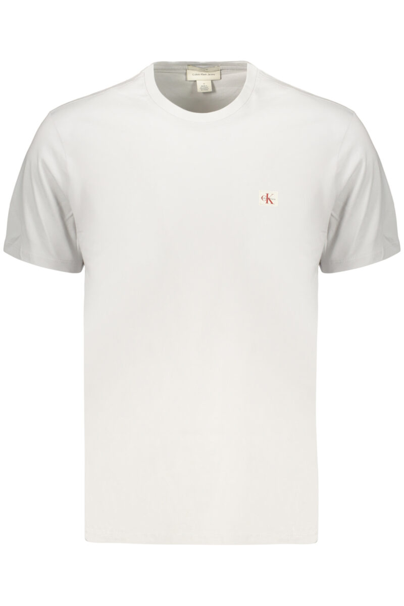 calvinkleint-shirtmanichecorteuomogrigio_1 CALVIN KLEIN Vyriški Pilki Marškinėliai
