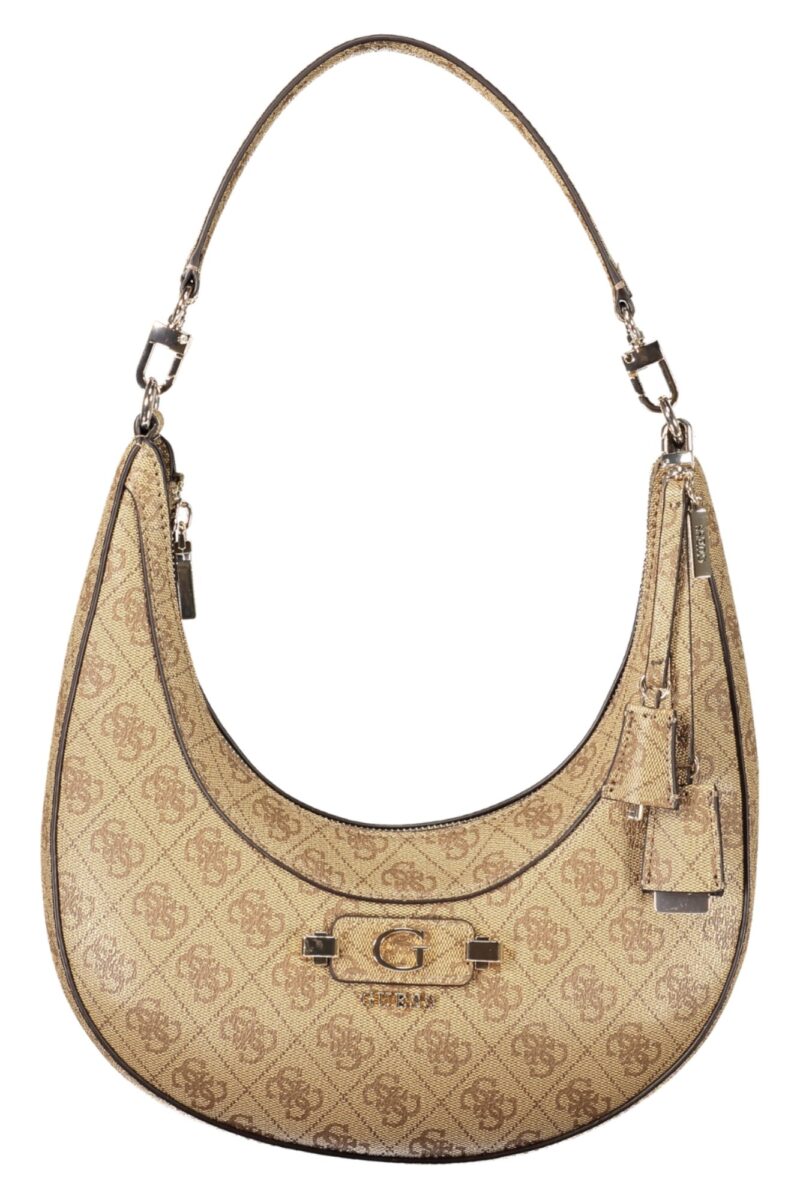guessjeansborsadonnabeige_1 GUESS JEANS Moteriška Smėlio spalvos Rankinė