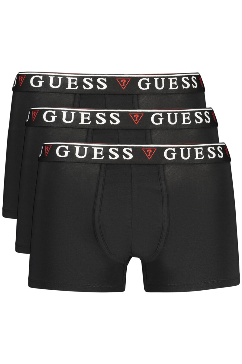 guessjeansboxeruomonero_1 GUESS JEANS Vyriški Juodi Šortai