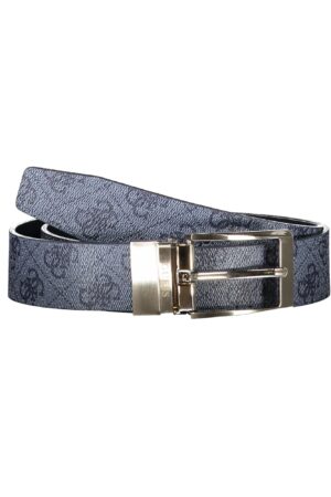 GUESS JEANS Vyriškas Mėlynasis Odinis Diržas