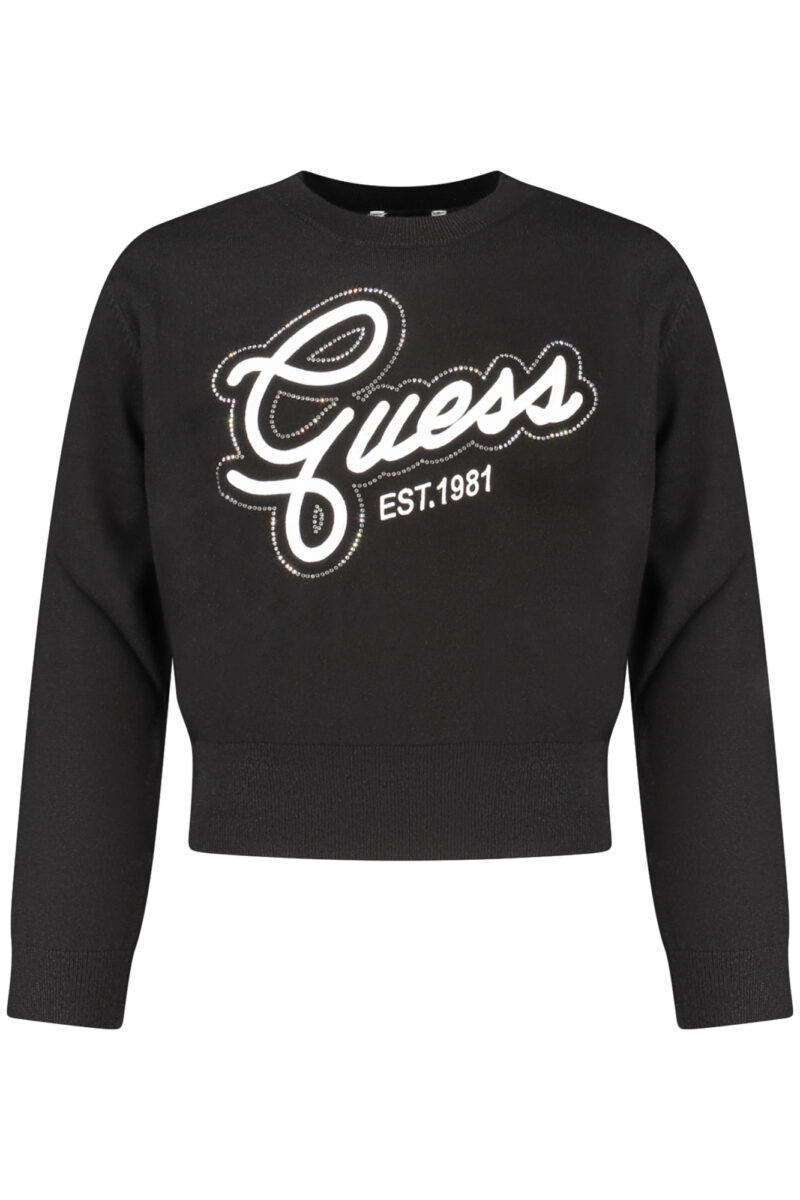 guessjeansmagliabambinanero_1 GUESS JEANS Mergaičių Juodas Džemperis