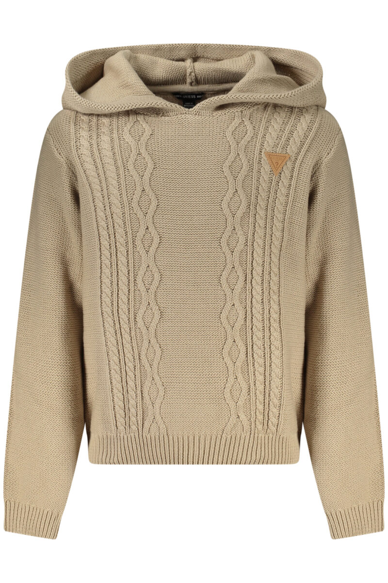 guessjeansmaglionebambinobeige_1 GUESS JEANS Vaikiškas Smėlio spalvos Džemperis