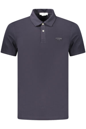 GUESS JEANS Vyriški Mėlyni Polo marškinėliai