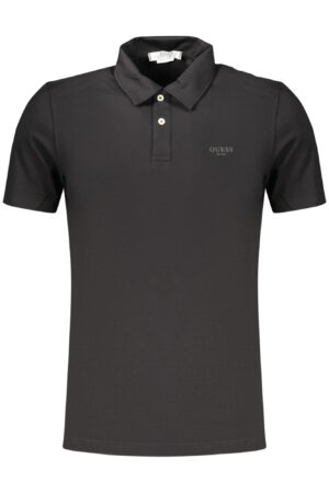 GUESS JEANS Vyriški Juodi Polo marškinėliai