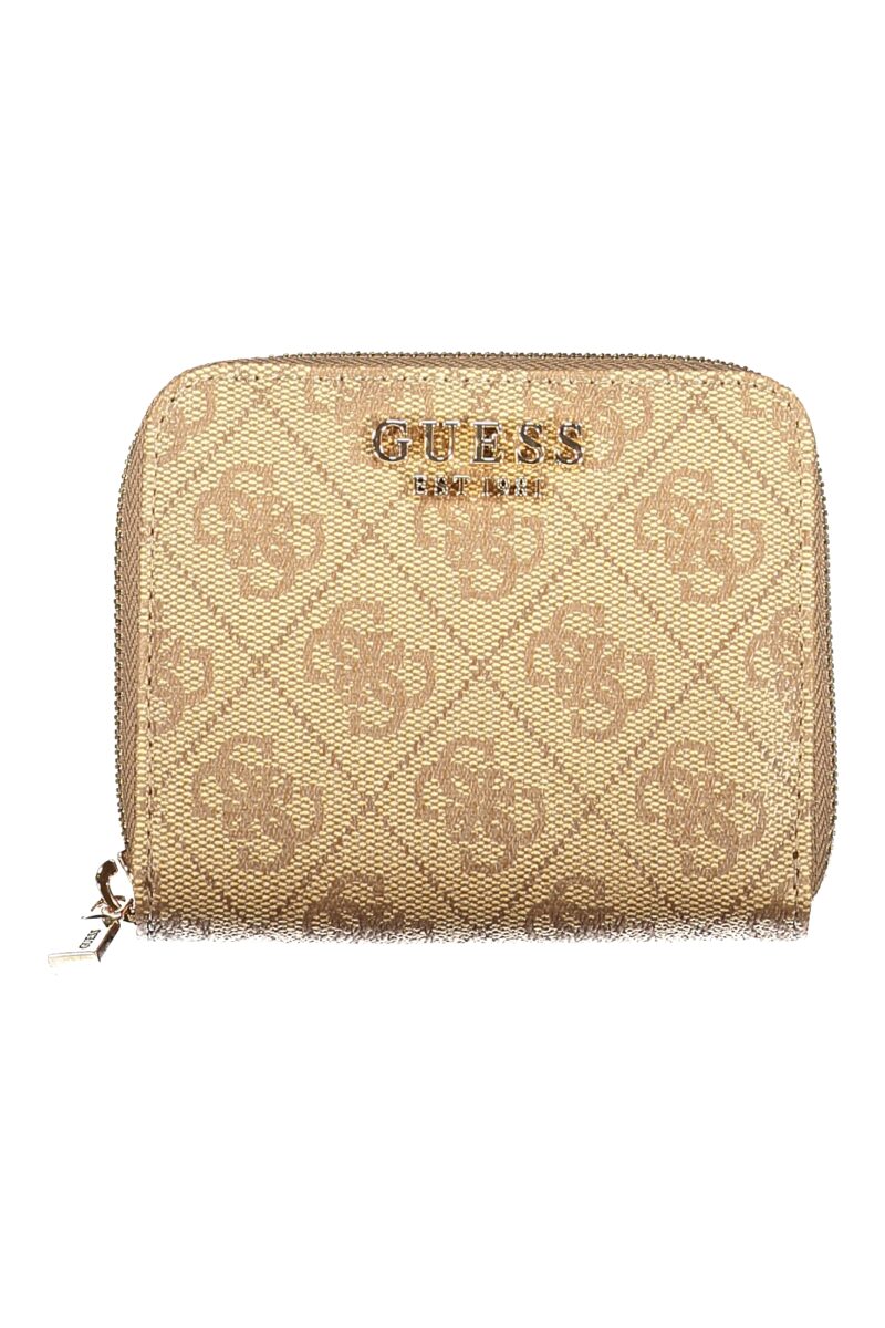 guessjeansportafogliodonnabeige_1 GUESS JEANS Moteriška Smėlio spalvos Piniginė