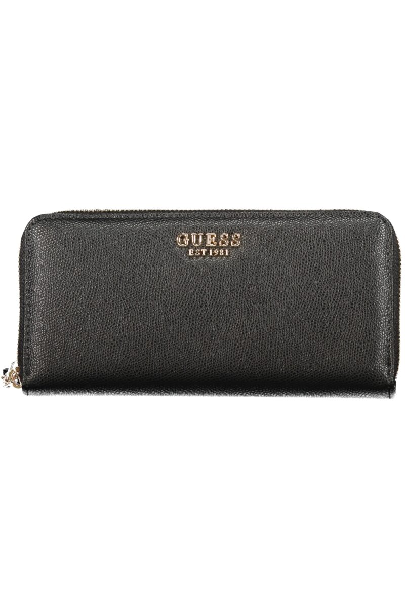guessjeansportafogliodonnanero_1 GUESS JEANS Moteriška Juoda Piniginė