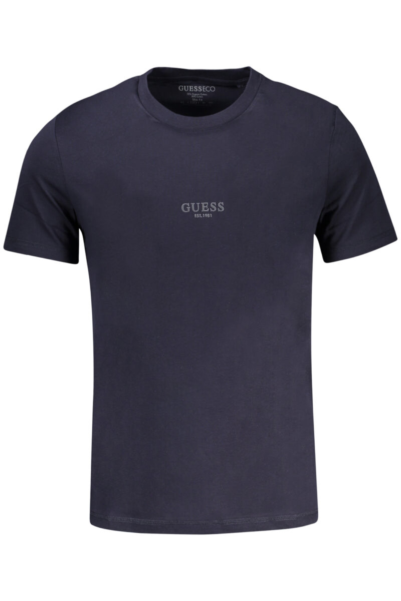 GUESS JEANS Vyriški Mėlyni Marškinėliai