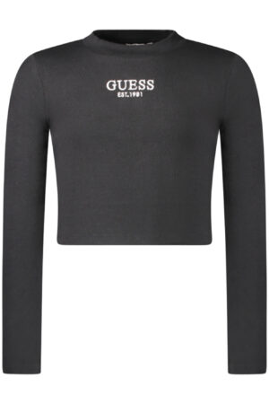 GUESS JEANS Moteriški Juodi Marškiniai