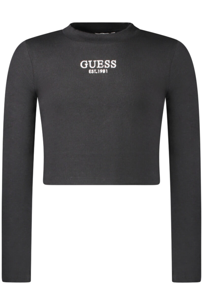 GUESS JEANS Moteriški Juodi Marškiniai