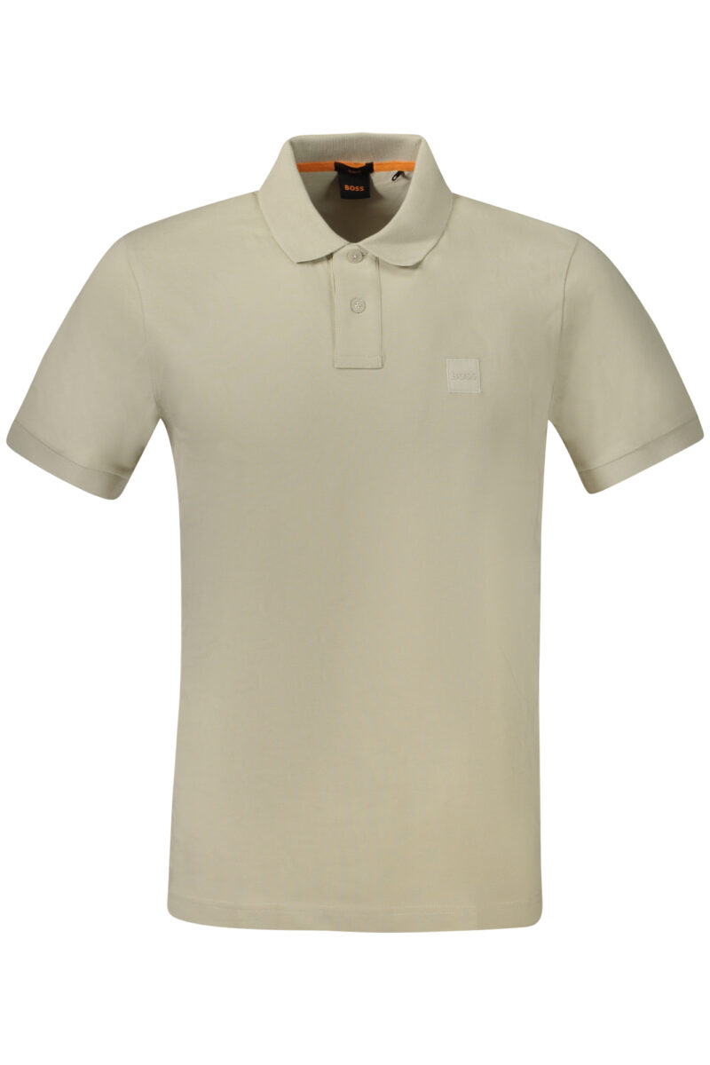 HUGO BOSS Vyriški Smėlio spalvos Polo marškinėliai