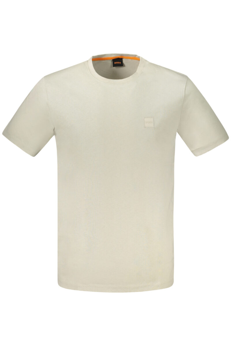 hugobosst-shirtmanichecorteuomobeige_1 HUGO BOSS Vyriški Marškinėliai