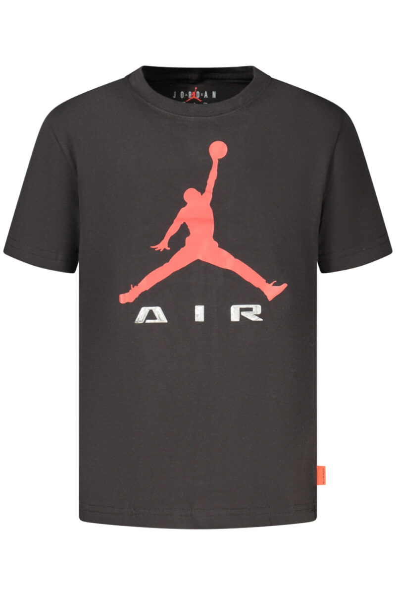 jordant-shirtmanichecortebambinonero_1 JORDAN Vaikiški Marškinėliai